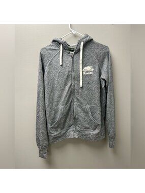 Roots Women’s Original Salt &‎ Pepper Grey Full Zip Hoodie
